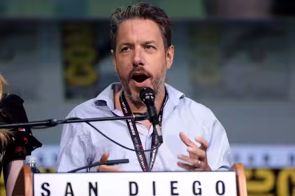 John Ross Bowie speaking at the 2017 San Diego Comic Con International, for "The Big Bang Theory", at the San Diego Convention Center in San Diego, California. 