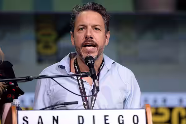 John Ross Bowie speaking at the 2017 San Diego Comic Con International, for "The Big Bang Theory", at the San Diego Convention Center in San Diego, California. 