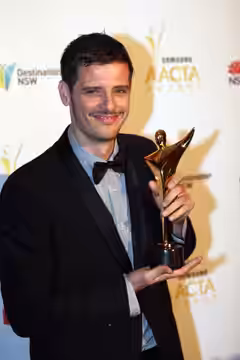 Bryan Mason winner of best editing in a documentary AACTA awards lunch. (2012)