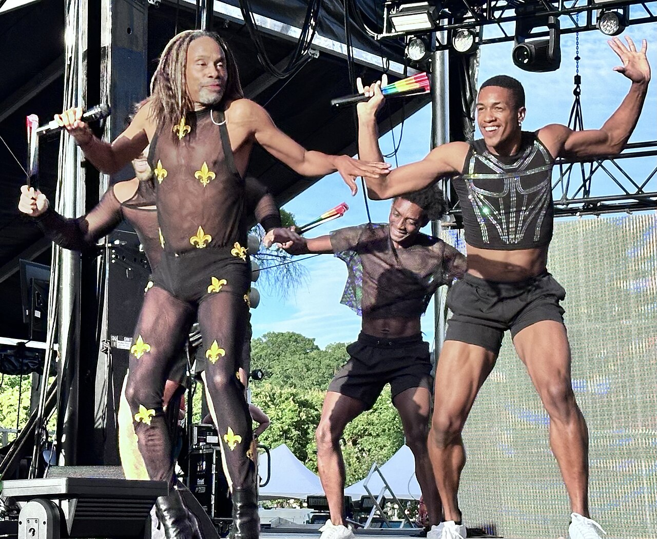 Billy Porter performing at the 2024 Capital Pride Festival in Washington, D.C.