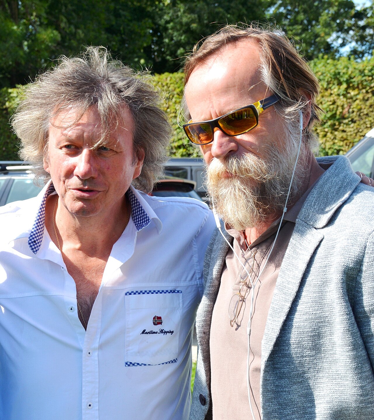 Stanislav Hložek, Czech vocalist (left) and Karel Roden, Czech actor (2015)