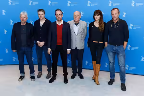 Cast &amp; Crew beim Photo Call zu Masaryk / A Prominent Patient bei der Berlinale 2017: Rudolf Biermann (Produzent/Producer) Petr Kolečko (Drehbuchautor/Screen