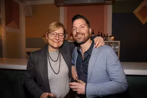 Kari Skogland and Mark Montefiore. Photo: Jesse Grant (2019)