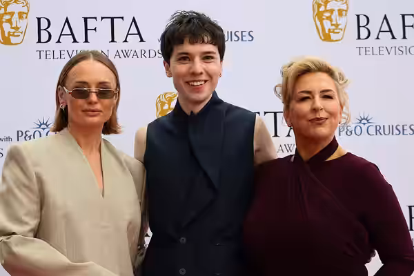 Laura Haddock, Ellis Howard &amp; Hannah Walters at the TV BAFTA red carpet, May 26 (2026)