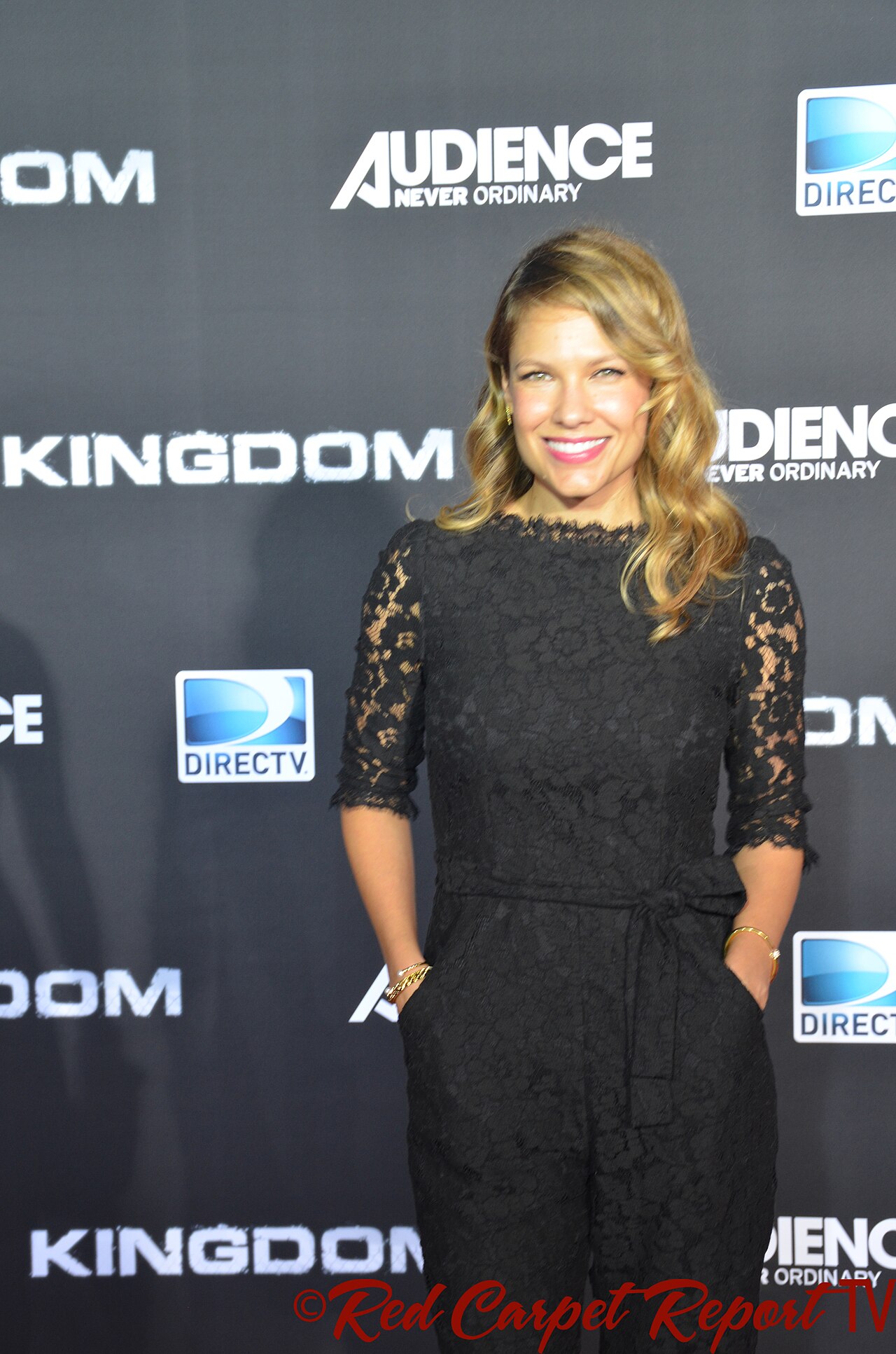 Kiele Sanchez at the DIRECT TV series premiere of "Kingdom" on October 1, 2014