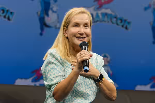 Angela Kinsey, actor, at GalaxyCon Raleigh in Raleigh NC July, 25, 2026