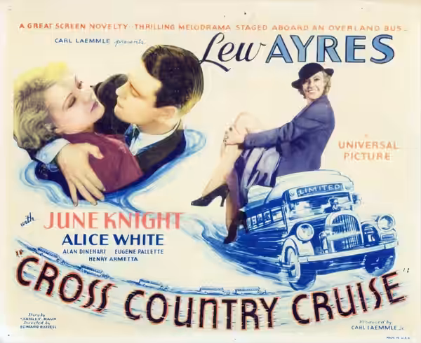 Lobby card for the 1934 film Cross Country Cruise.