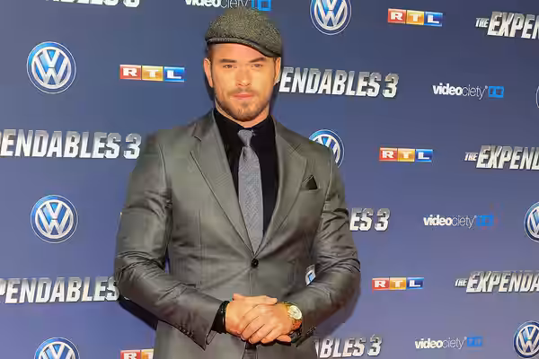 Kellan Lutz attend the German premiere of the film "The Expendables 3" at Residenz cinema on August 6, 2014 in Cologne, Germany.
