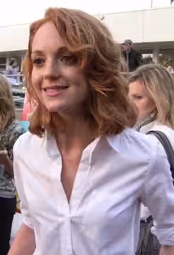 Actress Jayma Mays at premiere party of TV series Glee, Santa Monica, California. (2009)