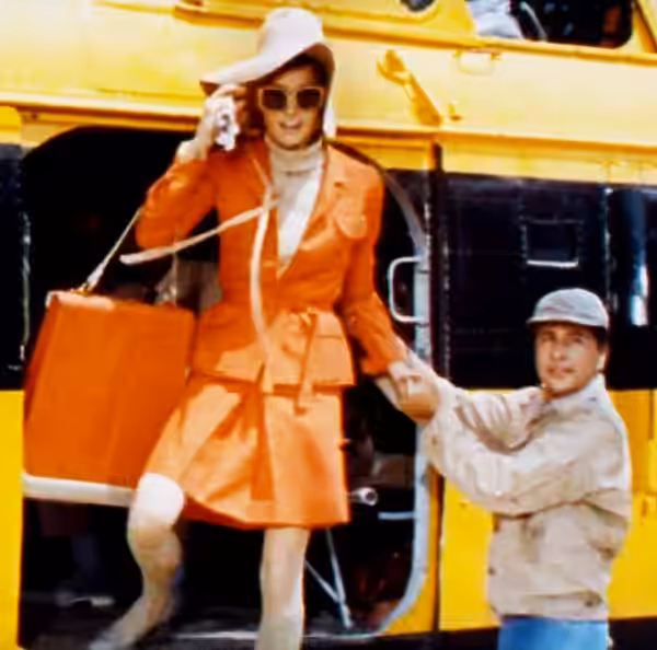 Eva Renzi and Victor Millan in the American film The Pink Jungle (1968) - trailer (cropped screenshot).