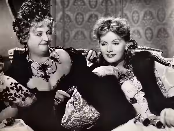 Laura Hope Crews (left) and Greta Garbo in Camille - publicity still (cropped) (1936)