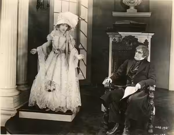 Still from the American drama film Little Old New York (1923). Subjects: motion pictures, actresses