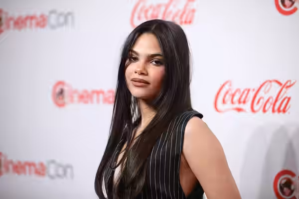 Ariana Greenblatt on the red carpet at the Big Screen Achievement Awards at the 2024 CinemaCon at The Colosseum Theater at Caesars Palace in Las Vegas, Nevada. 