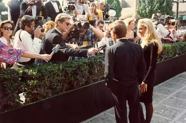 Photo taken at the 40th Emmy Awards, August 1988 - Permission granted to copy, publish or post but please credit "photo by Alan Light" if you can