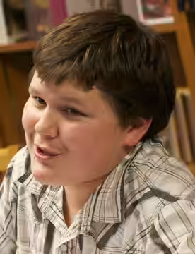 Actors Robert Capron and Zachary Gordon at the Politics and Prose Bookstore in 2011