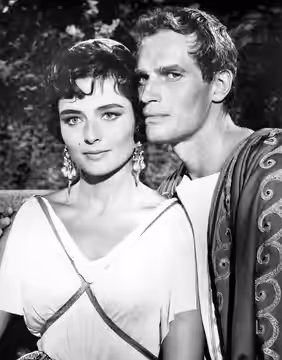 Marina Berti &amp; Charlton Heston in Ben-Hur - publicity still (1959)