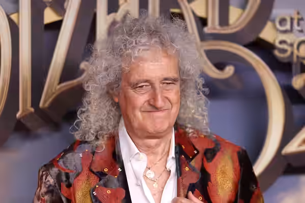 Brian May of Queen on the yellow carpet at the World Premiere of Wizard of Oz at Sphere at the Sphere in Las Vegas, Nevada. Please attribute to Gage Skidmore if (2025)