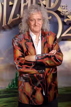 Brian May of Queen on the yellow carpet at the World Premiere of Wizard of Oz at Sphere at the Sphere in Las Vegas, Nevada. Please attribute to Gage Skidmore if (2025)