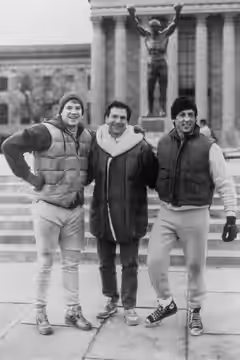 Steve Lott, Sylvester Stallone and Tommy Morrison (1990)