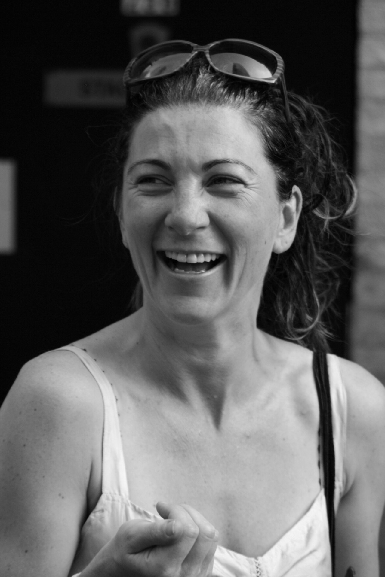 Stage actress Eve Best, after performing in A Moon for the Misbegotten in NYC. (2007)