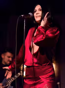 Jessie J performing live at The Peppermint Club in Los Angeles, California, on Sunday, December 17, 2017.