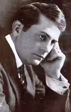 American actor Edwin August image, 1914.