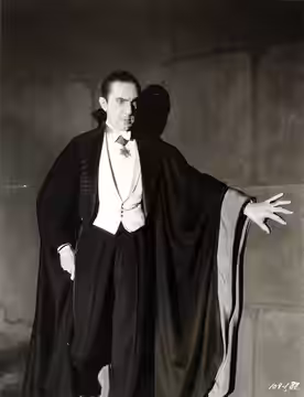 Bela Lugosi as Dracula, anonymous photograph from 1931, Universal Studios