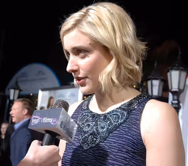 GRETA GERWIG, LA Premiere of "NO STRINGS ATTACHED", Regency Village Theatre, Westwood, 1-11-11.Cast members and filmmakers attending include: Ivan Reitman (Dire (2011)