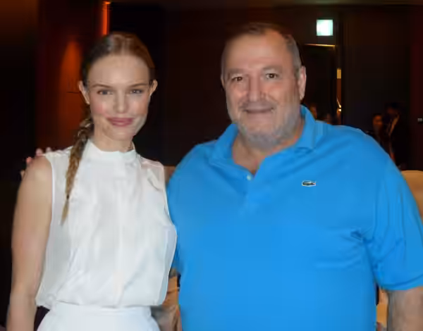 Adnan Alkateb With the international star Kate Bosworth (2013)