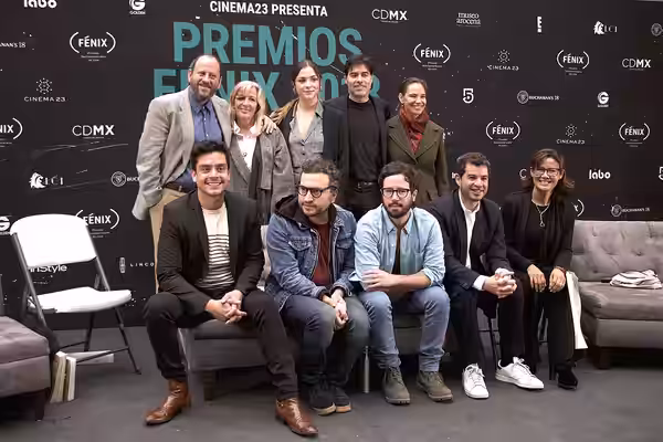 En el Museo de a Ciudad de Museo de la Ciudad de México, se realizó la conferencia de prensa, para presentar los detalles del Premio Fénix, co la presencia de E (2018)