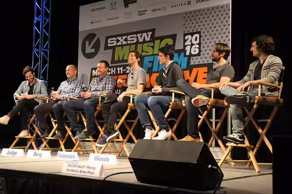 "SILICON VALLEY: Making the World a Better Place", a panel starring the cast and creators of Silicon Valley (TV series). From left to right, pictured is Steven  (2016)