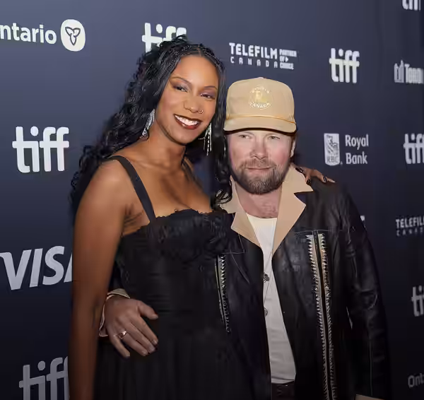 Reena Jolly and Brendan Fletcher at the 2025 Toronto International Film Festival