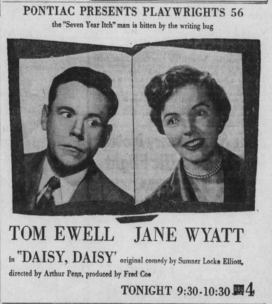 Poster for TV play Daisy Daisy (1955)