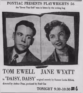 Poster for TV play Daisy Daisy (1955)