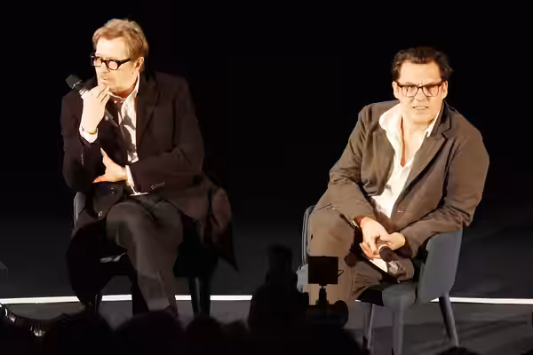 Gary Oldman &amp; Joe Wright at "Darkest Hour" Paris Premiere (2017)