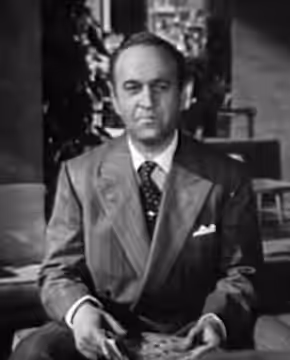 Howard da Silva in the American public domain film International Crime (1951) - cropped screenshot
