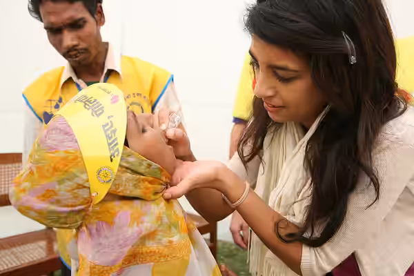 Konnie Huq in Lucknow during the November Immunization days in Northern India..India has been engaged in a campaign to eradicate polio in India which target the (2009)