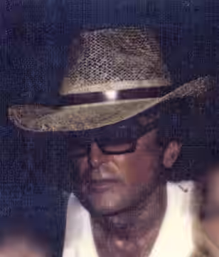This photo was taken in 1995 at Robert Evans' home. (2018)