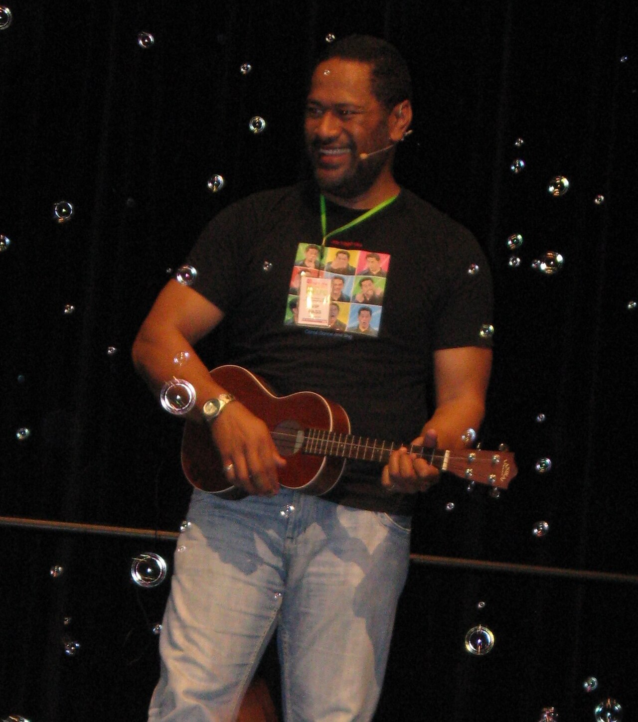Jay Laga'aia performing