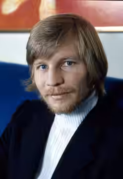 Michael York, taken photographer;s studio London (1973)