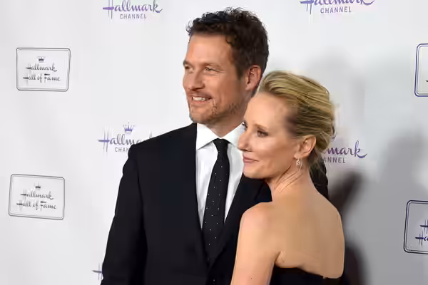 James Tupper &amp; Anne Heche at the Hallmark Hall of Fame “One Christmas Eve” Los Angeles Premiere event at the Fig &amp; Olive in Hollywood. (2014)