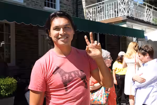 Adam Beach at the CFC Annual BBQ Fundraiser. Photos by: Danilo Ursini (2014)