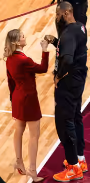 Allie LaForce and LeBron James (2022)