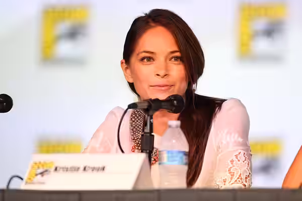 Kristin Kreuk speaking at the 2012 San Diego Comic-Con International in San Diego, California. Please attribute to Gage Skidmore if used elsewhere.