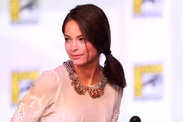 Kristin Kreuk speaking at the 2012 San Diego Comic-Con International in San Diego, California. Please attribute to Gage Skidmore if used elsewhere.