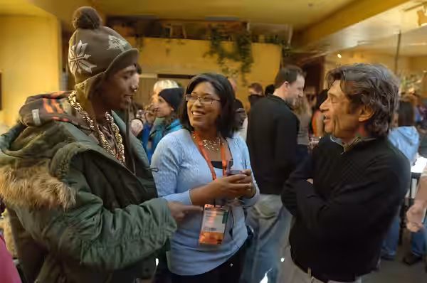 Nick Cannon, Darrien Gipson, and Alan Rosenberg at Sundance Film Festival 2007.