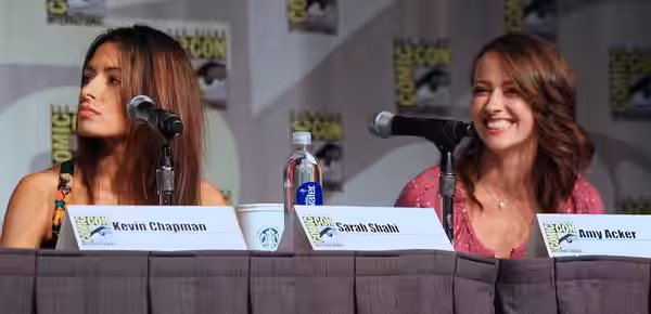 Sarah Shahi (Sameen), Amy Acker (Root) Person of Interest Panel at the 2013 San Diego Comic Con