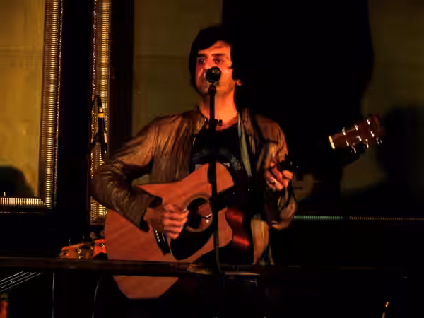 Siddhartha Khosla of Goldspot at a Goldspot gig at Hard Rock Cafe, Bangalore, India. (2012)