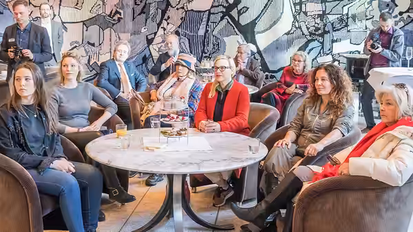 Reception for Patricia Arquette and Kiera Chaplin in Cologne City Hall (2020)