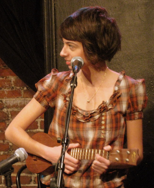 Kate Micucci, performing at the Upright Citizens Brigade Theater in Los Angeles (2009)